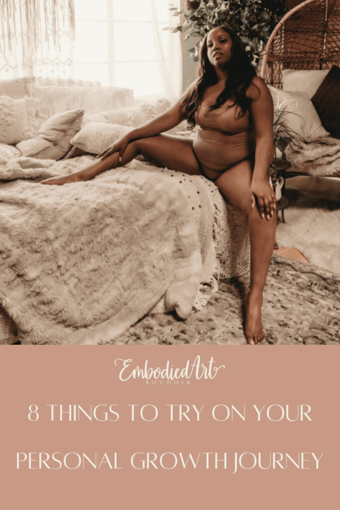 Woman sitting on bed, wearing a nude coloured body suit, sensually looking at camera. Photo by Embodied Art Boudoir. Personal growth, expanding your mind, growth, productivity, goal-getter, self-discovery, finding yourself, goal set, be yourself, challenge yourself, try new things, make changes, embrace change, expand your mind, be happy, evolution, get out of the comfort zone, colorado boudoir, denver boudoir, boulder boudoir, colorado springs boudoir, boudoir ideas